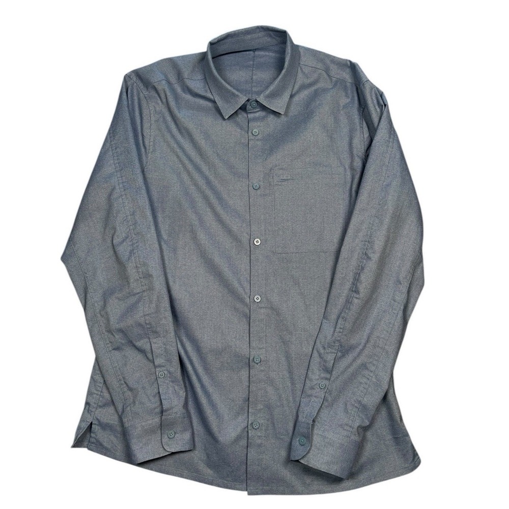 Lululemon Commission Shirt Blue Size L Casual Button Down